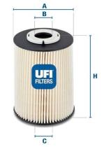 UFI 2602000 - FILTRO GASOIL VOLVO