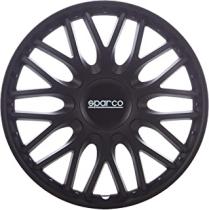 ABCPARTS SPC1696BK - TAPACUBOS ROMA NEGRO 16"