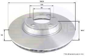 COMLINE ADC1459V - DISCO FRENO AUDI- PORSCHE-VW