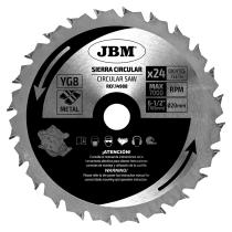 JBM 14988 - HOJA DE SIERRA CIRCULAR 24T 165MM P