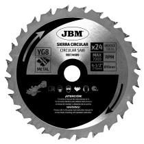 JBM 14989 - HOJA DE SIERRA CIRCULAR 24T 115MM P