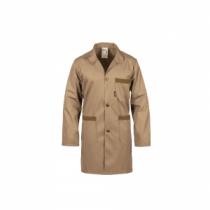 ALPOWE VIBTBCM - BATA DE TRABAJO BEIGE/MARRÓN 65/35 POLIÉSTER ALGODÓN TAMAÑO