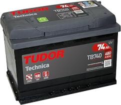 TUDOR TB740 - BATERIA 12V 74AH 680A +D 278X175X19