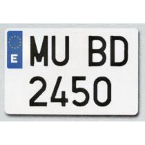 Placas ded Matriculas 8600001006 - PLACA ORD.  ALTA EU 4X4 340X220 ALUM