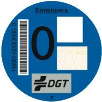 Placas ded Matriculas 33909031 - ETIQ. AMBIENT. DGT COCHES 0 EMISIONES