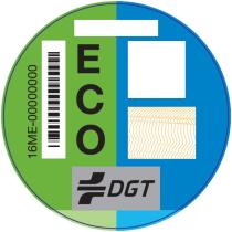 Placas ded Matriculas 33909037 - ETIQ. AMBIENT. DGT MOTOS TIPO B