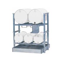 ALPOWE VS9025 - MUEBLE ALMACENAJE PARA 2 BIDONES DE 200L + 3 DE 50L