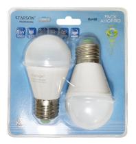 FERRCASH 133957 - LAMPARA LED ESF. E27 8W 2 PZ