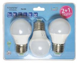 FERRCASH 133966 - LAMPARA LED ESF. E27 7W 3 PZ