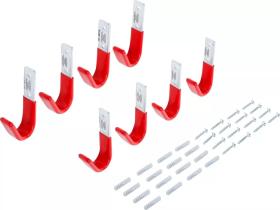 BGS 88318 - JUEGO DE GANCHOS DE PARED | 8 PIEZAS