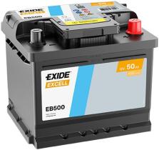 EXIDE EB500 - BATERIA 12V 50AH 450A +D 207X175X19