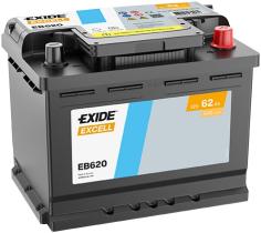 EXIDE EB620 - BATERIA 12V 62AH 540A +D 242X175X19