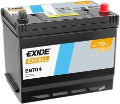 EXIDE EB704 - BATERIA 12V 70AH 540A +D 270X173X22