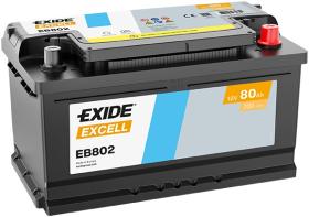 EXIDE EB802 - BATERIA 12V 80AH 700A +D 315X175X17