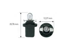 REC-OFICIAL 4291212 - REC OF LAMP.12V1.2W B8.5D NEGRO