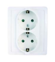 FERRCASH 81792 - BASE ENCHUFE DOBLE SCHUKO TT E