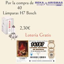 BOSCH LAMPARAS H7 - LAMPARAS H7 + LOTERIA GRATIS