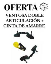 OFERTA VENTOSA DOBLE+CINTA - VENTOSA DOBLE ARTICULACIÓN+CINTA DE AMARRE