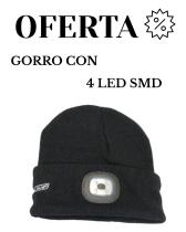OFERTA GORRO LANA CON LED - GORRO DE LANA CON 4 LED SMD