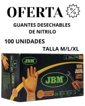 OFERTA GUANTES DESECHABLES - GUANTES DESECHABLES DE  NITRILO  100UD