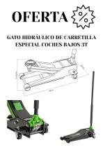 OFERTA GATO HIDRAULICO 3T - GATO HIDRÁULICO DE CARRETILLA ESPECIAL COCHES BAJOS 3T
