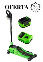 OFERTA GATO A BATERIA - GATO CARRETILLA 3T A BATERÍA CON BATERÍA DE 6AH Y CARGADOR