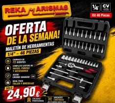 AA OFERTA 016 - MALETIN DE HERRAMIENTAS 46 PIEZAS